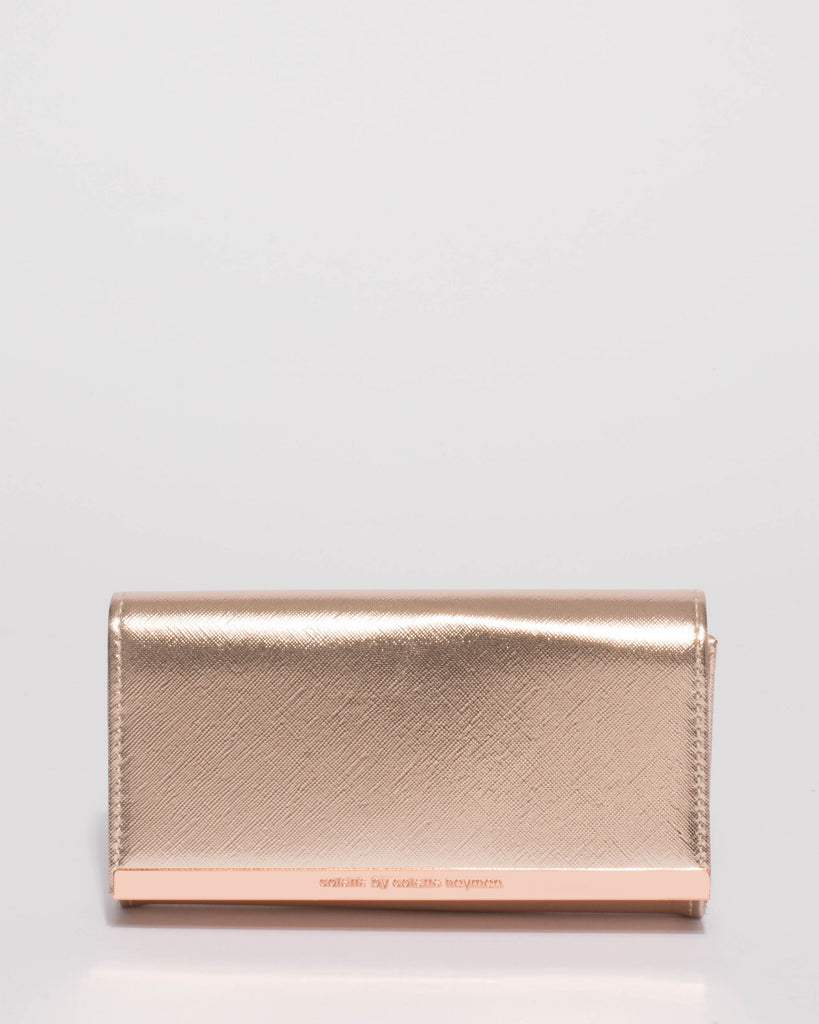 Rose Gold Barbara Small Clutch Bag