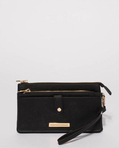 Black Tina Wristlet Purse