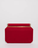 Red Alyssa Hardcase Clutch Bag
