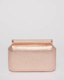 Rose Gold Alyssa Hardcase Clutch Bag