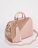 Pink Maria Panel Tote Bag