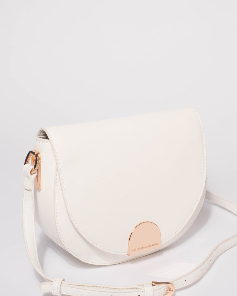 White Lola Saddle Bag