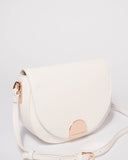 White Lola Saddle Bag