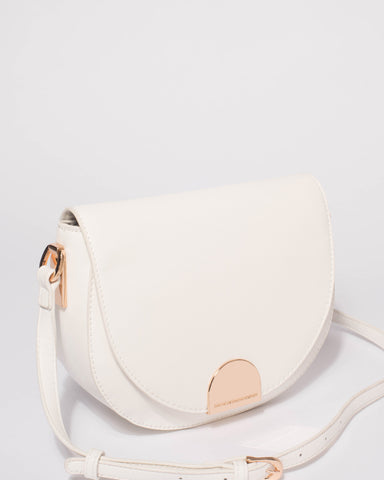 White Lola Saddle Bag