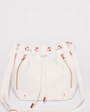 White Giselle Tab Pouch Bag