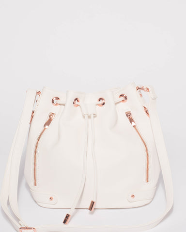 White Giselle Tab Pouch Bag