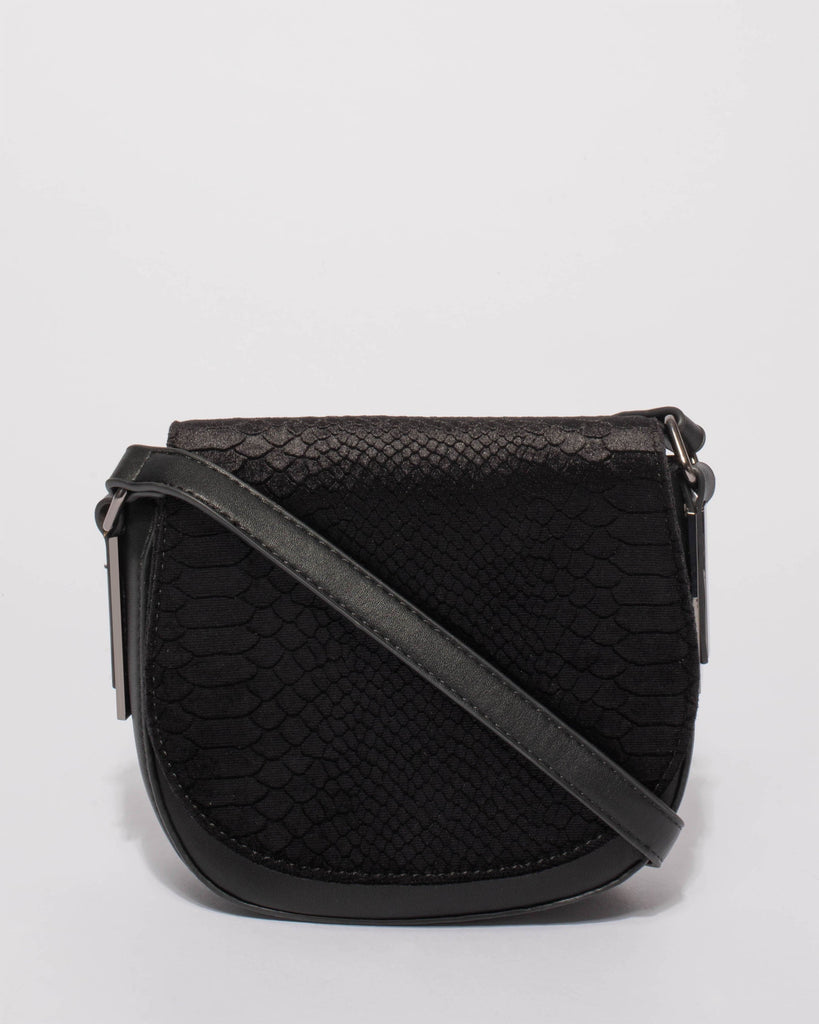 Black Lindsey Saddle Bag
