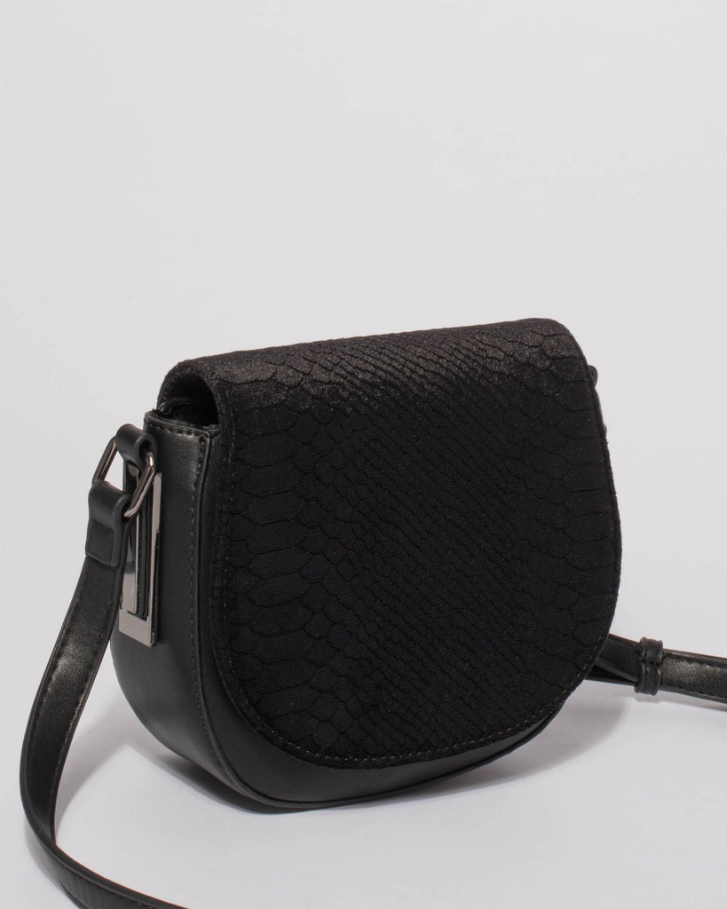 Black Lindsey Saddle Bag
