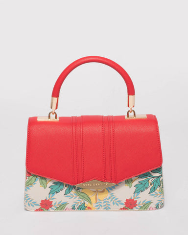Red Monica Top Handle Mini Bag