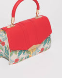 Red Monica Top Handle Mini Bag