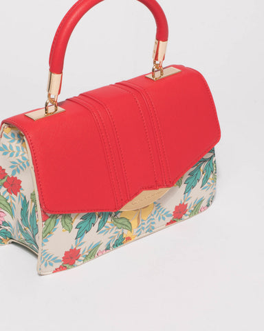 Red Monica Top Handle Mini Bag