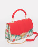 Red Monica Top Handle Mini Bag