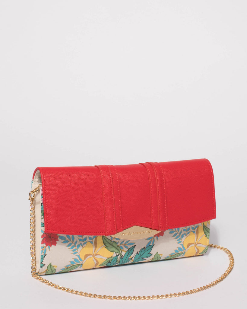 Red Nina Clutch Bag