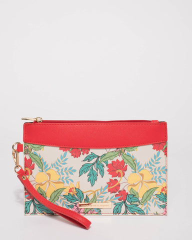 Red Abby Wristlet Purse