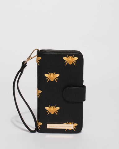 Black Bug Iphone 6, 7 & 8 Plus Purse
