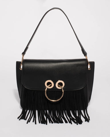 Black Belinda Shoulder Bag
