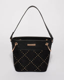 Black Remy Scarf Bucket Tote Bag