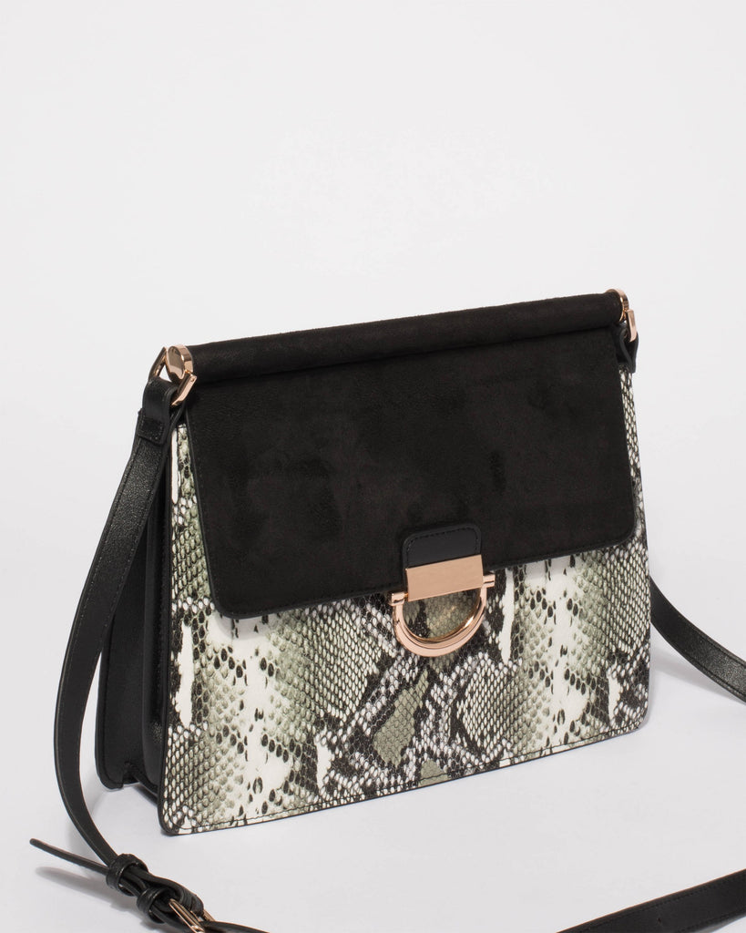 Black Snake Ella Shoulder Bag