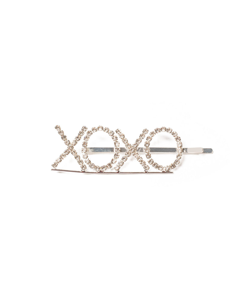 Crystal Xoxo Text Hair Clip