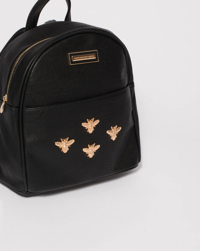 Black Ella Bug Medium Backpack