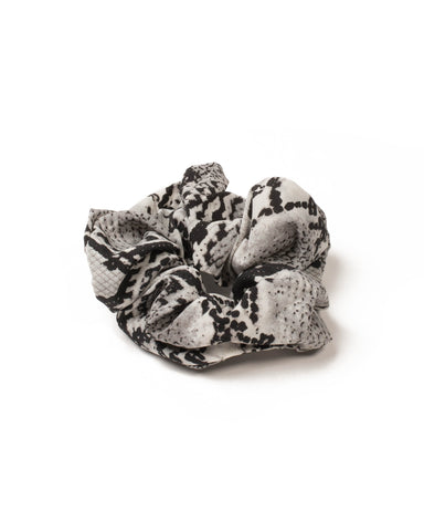 Grey Snake Large Scrunchie