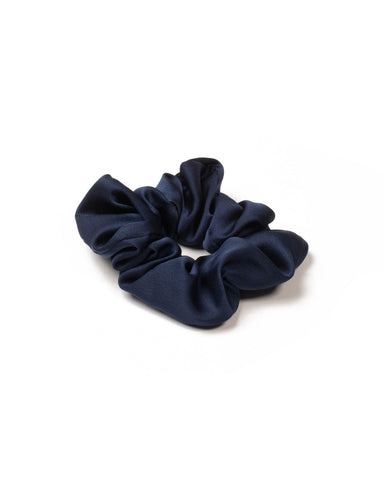 Blue Solid Scrunchie