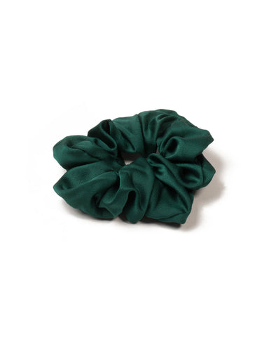 Green Solid Scrunchie