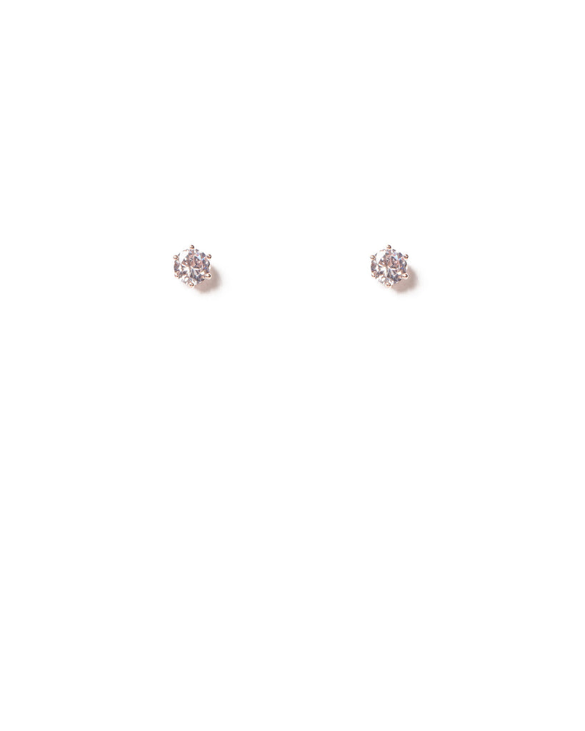Crystal Rose Gold Tone Diamante Claw Statement Earrings