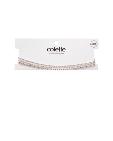 Crystal Silver Tone Diamante Cup Chain Pack