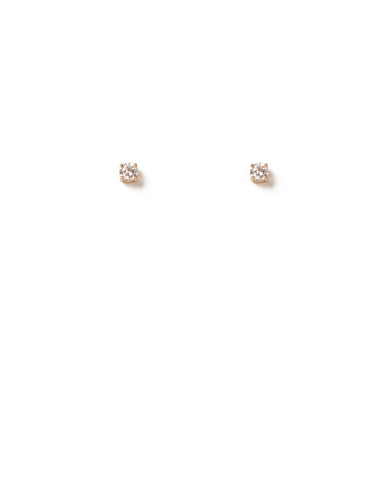 Crystal Gold Tone Crystal Claw Stud Earrings