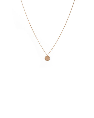 Gold Tone Filigree Pave Fine Chain Necklace