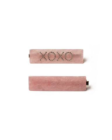 Pink Statement Text Hair Clip Pack