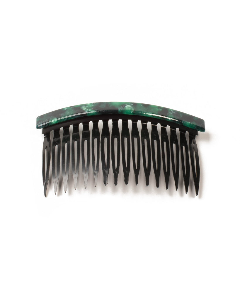 Green Tortoise Shell Hair Comb