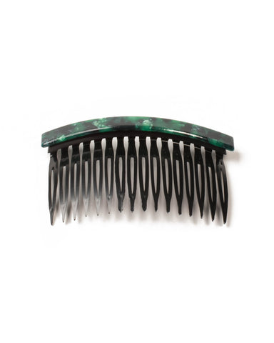 Green Tortoise Shell Hair Comb