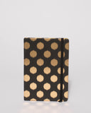 Black Metallic Polka Dot Note Book