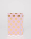 Pink Metallic Polka Dot Note Book