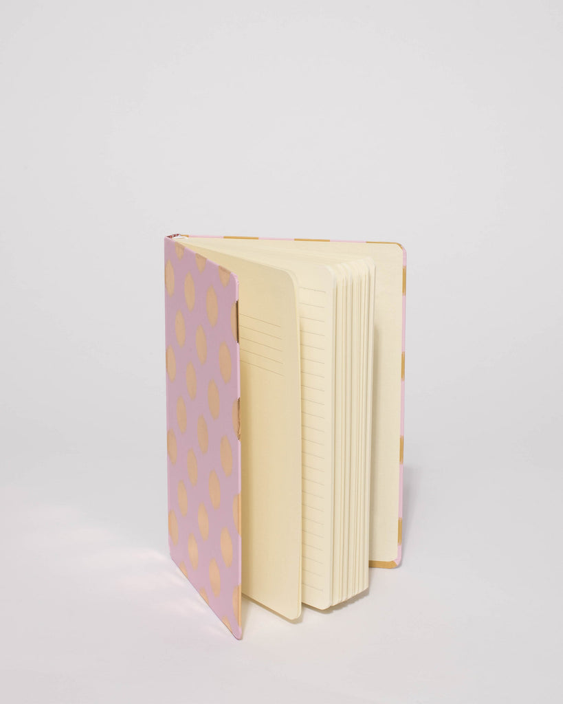 Pink Metallic Polka Dot Note Book