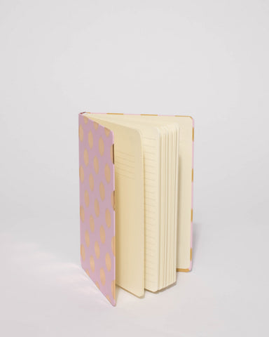 Pink Metallic Polka Dot Note Book