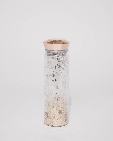 Rose Gold Glitter Drink Bottle