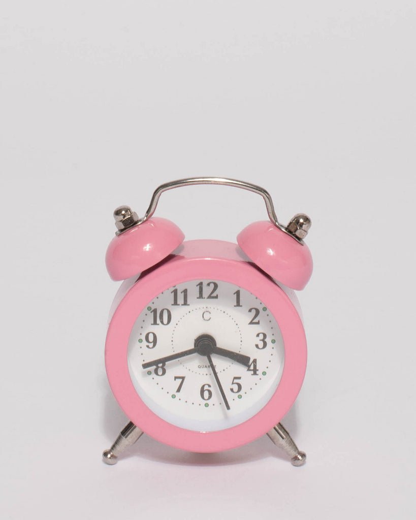 Pink On Time Mini Alarm Clock