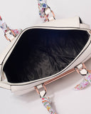 White Natasha Charm Tote Bag