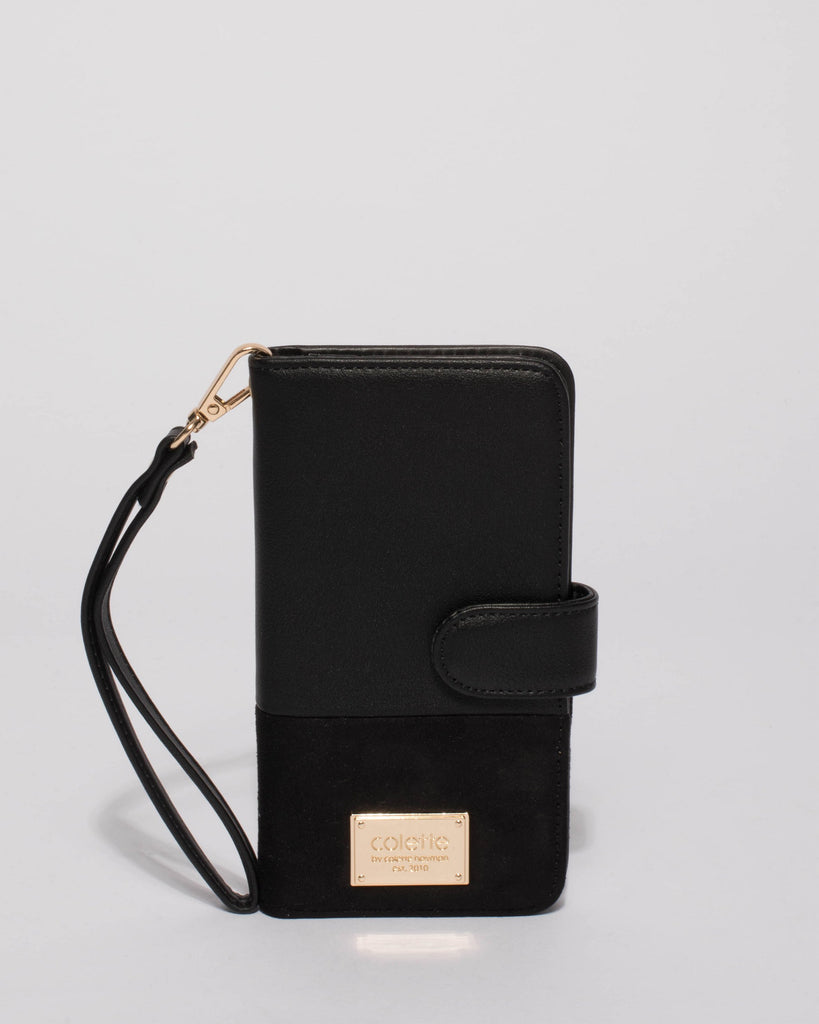 Black Suedette Iphone 6, 7 & 8 Plus Case