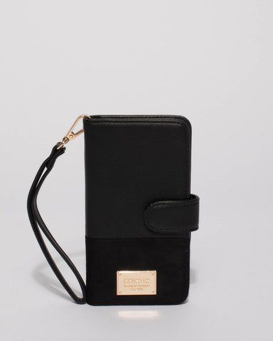 Black Suedette Iphone 6, 7 & 8 Plus Case