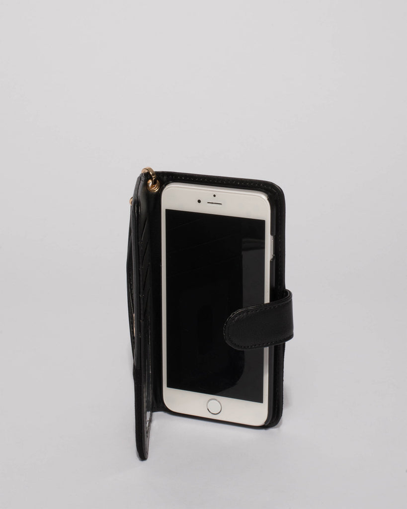 Black Suedette Iphone 6, 7 & 8 Plus Case