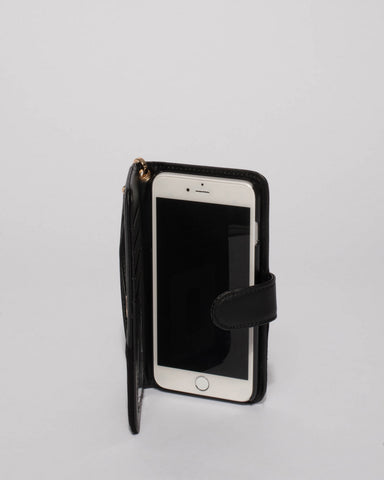 Black Suedette Iphone 6, 7 & 8 Plus Case
