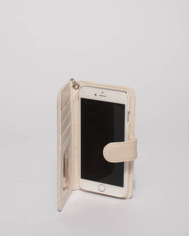 Ivory Saffiano Iphone 6, 7 & 8  Plus Case