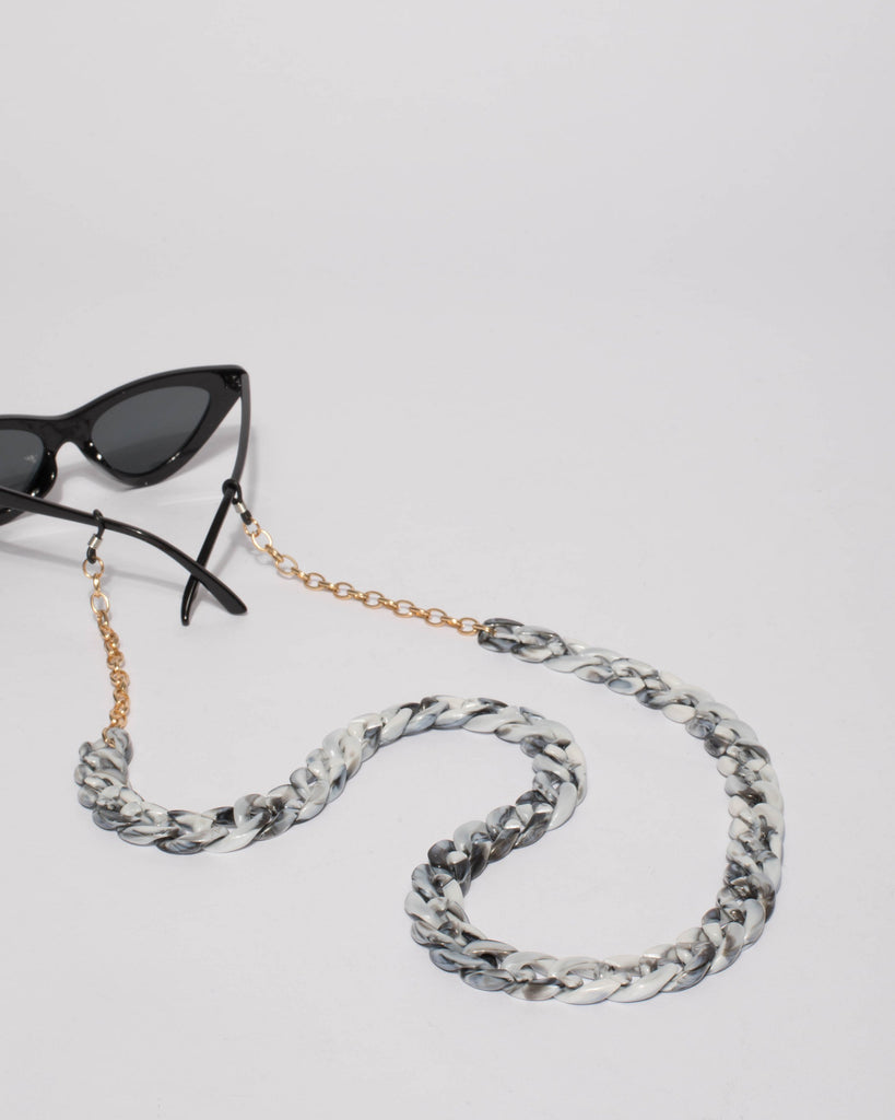Grey Acrylic Sunglasses Chain