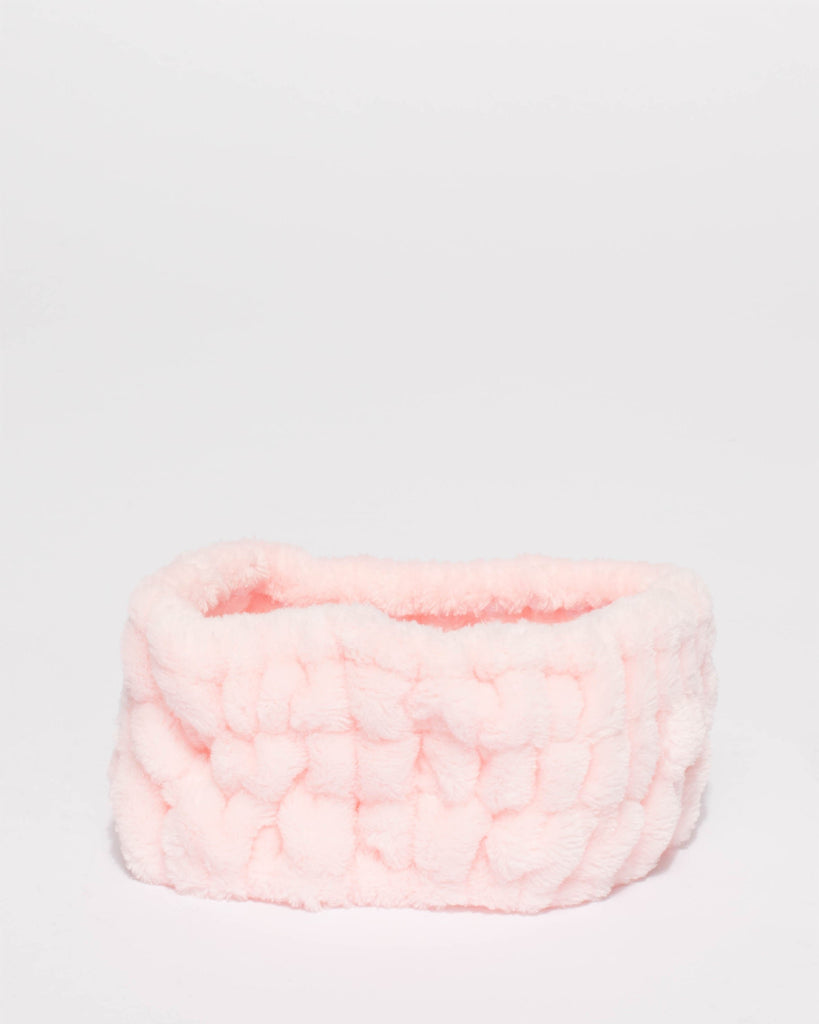 Pink Fluffy Makeup Hairband